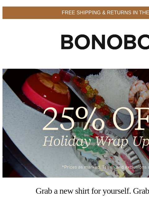 bonobos newsletter: Sale Shirts @ to 70% Off