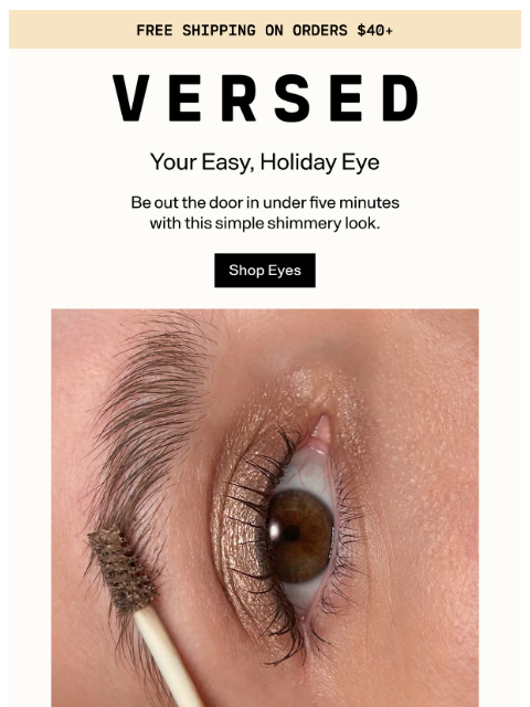 versedskin newsletter: Holiday Eye in 5 Minutes
