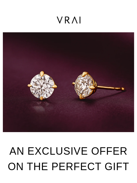 vrai newsletter: Claim your Solitaire Studs offer