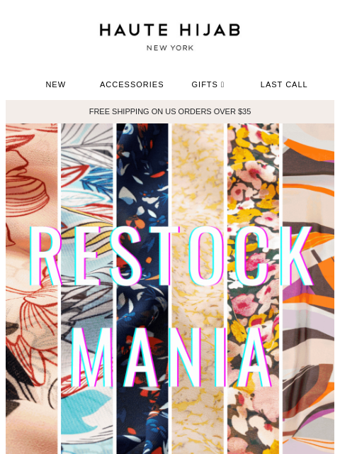 hautehijab newsletter: RESTOCK MANIA JUST DROPPED—RUN! 🏃‍♀️