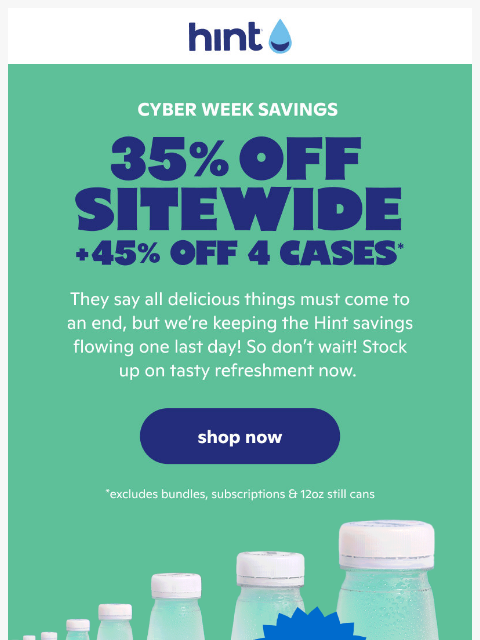 drinkhint newsletter: Last chance! ⭐️