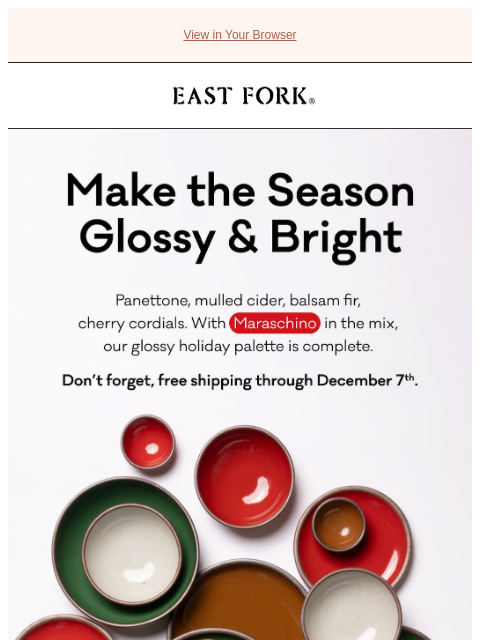 eastfork newsletter: Glossy & Bright ✨