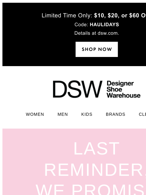dsw newsletter: See something you like?
