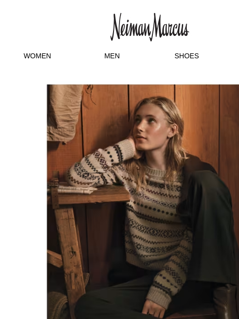 neimanmarcus newsletter: Max Mara’s luxe fair isle