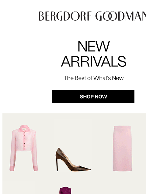 bergdorfgoodman newsletter: Newness Report: This Just In