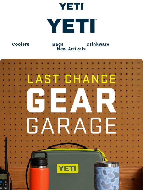 yeti newsletter: The Gear Garage Is About To Close
