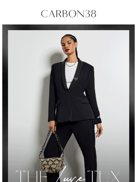 carbon38 newsletter: The Luxe Tux