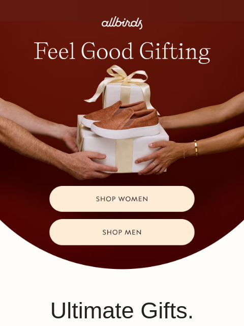 allbirds newsletter: The Ultimate Holiday Gift Guide
