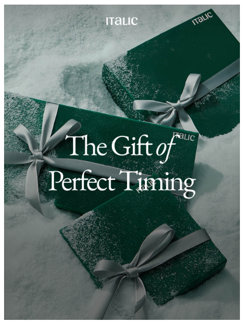 italic newsletter: NEW: The 2025 Gifting Edit