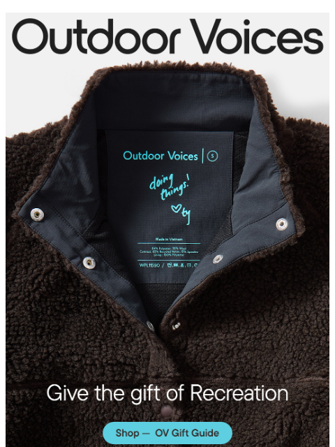 outdoorvoices newsletter: Maximize happiness w Movement