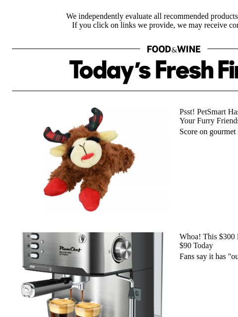 foodandwine newsletter: Deal Alert: This $300 Espresso Machine Is Under $9...