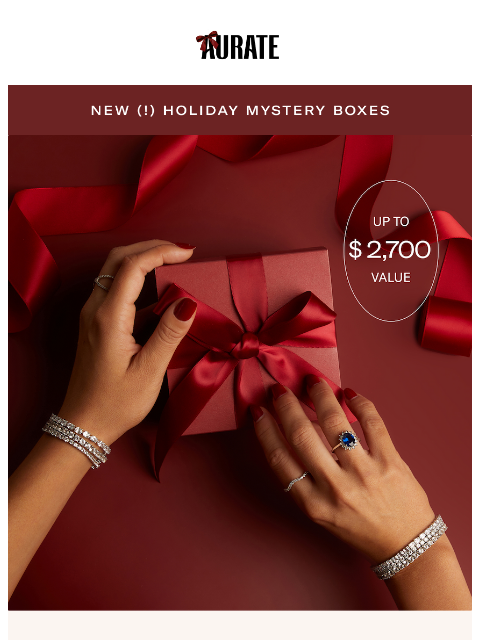 auratenewyork newsletter: MYSTERY BOXES ARE BACK