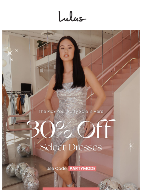 Pick your party with 30% off must-have dresses for every celebration. xoxo Lulus ͏ ͏ ͏ ͏ ͏ ͏ ͏ ͏ ͏ ͏ ͏ ͏ ͏ ͏ ͏ ͏ ͏ ͏ ͏ ͏ ͏ ͏ ͏ ͏ ͏ ͏ ͏ ͏ ͏ ͏ ͏ ͏ ͏ ͏ ͏ ͏ ͏ ͏ ͏ ͏ ͏ ͏ ͏ ͏ ͏ ͏ ͏ ͏ ͏ ͏ ͏ ͏ ͏ ͏ ͏ ͏ ͏ ͏ ͏ ͏