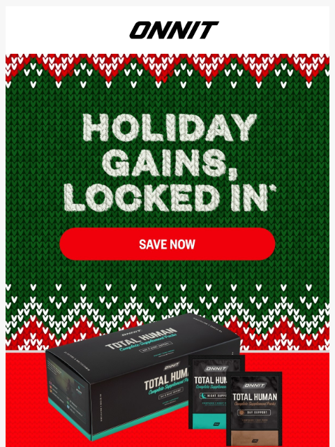 onnit newsletter: Save 30% on your first Total Human subscription ​