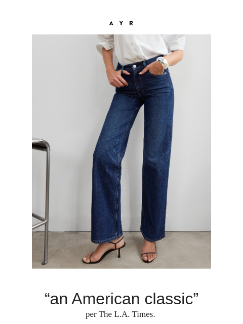 ayr newsletter: the jean that fits like CUSTOM {12.6 W TEST}