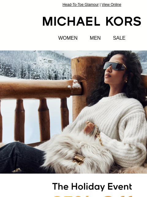 michaelkorsmail newsletter: Sale Spotlight: Holiday Styles We Love For 25% Off