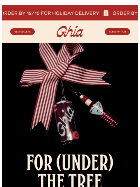 drinkghia newsletter: Gift-Worthy Picks 🎄