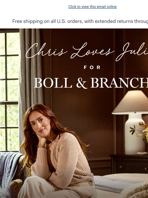 bollandbranch newsletter: ✨ 25% OFF the @chrislovesjulia holiday bed ✨