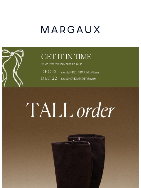 margauxny newsletter: Our most luxe boots, yet