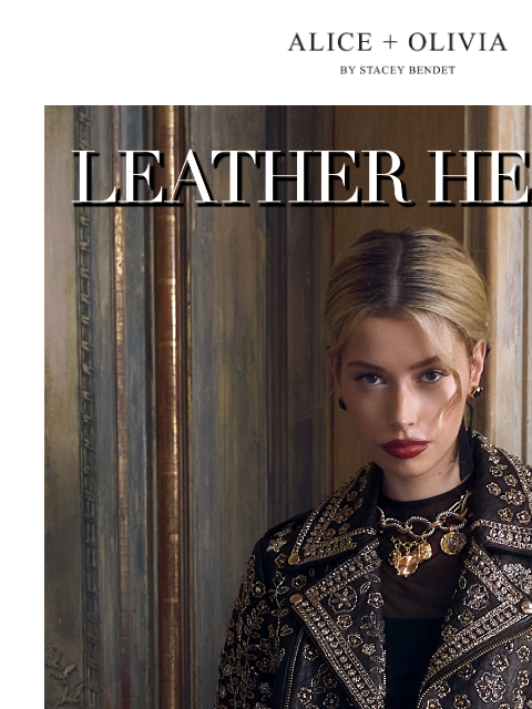 aliceandolivia newsletter: Leather Weather