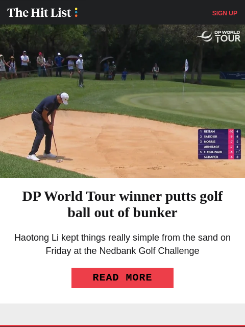 golfdigest newsletter: Major champ gives himself a brutal 2025 grade