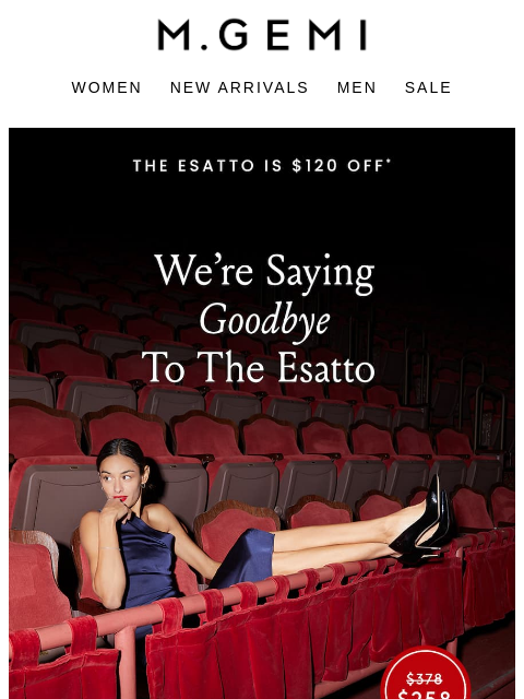 mgemi newsletter: Our Best-Selling Heel Is Retiring