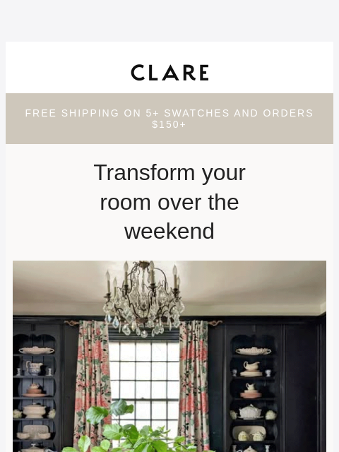 clare newsletter: Weekend plans? Just add paint.