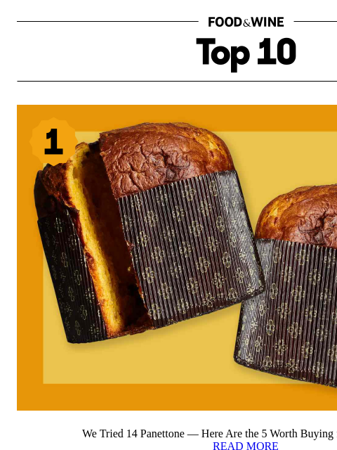 foodandwine newsletter: 5 Panettoni Worth Buying for the Holidays