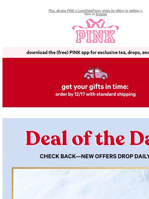 vspink newsletter: ✌️ Days Only: 7/$35 Panties