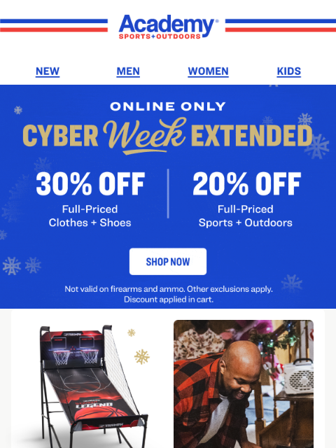 academy newsletter: Cyber Week Ends Tomorrow | Score Gifts Now!