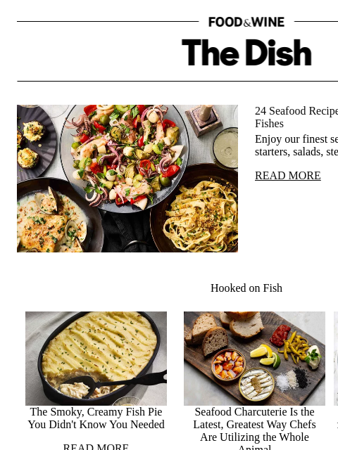 foodandwine newsletter: 24 Seafood Recipes for Feast of the Seven Fishes