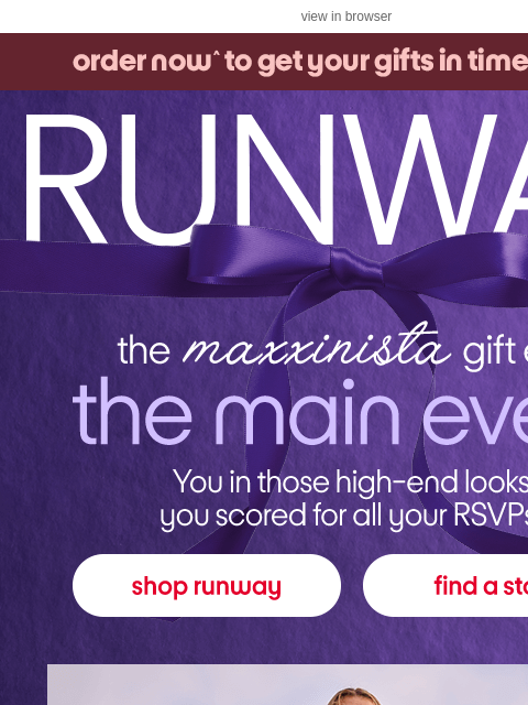 tjmaxx newsletter: Fresh off the Runway: The luxe gift edit