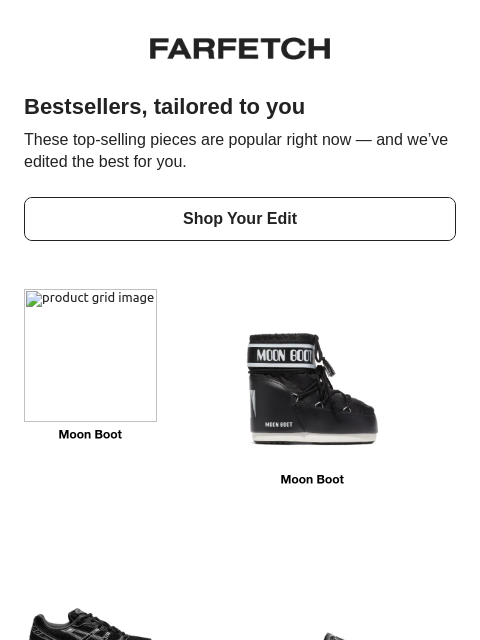 farfetch newsletter: Want to see the bestsellers?