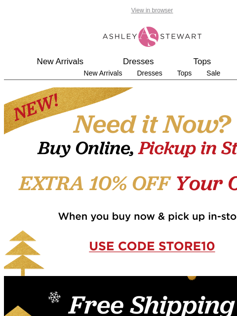 ashleystewart newsletter: 🛌🌟 $14.99 Sleepwear Holiday Deal Ends Soon 🌙✨