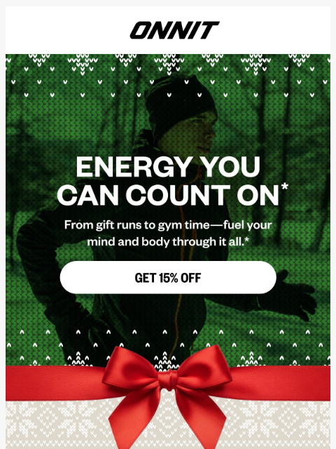 onnit newsletter: Holidays are here. Got energy?⚡️​