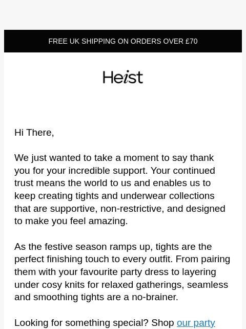 heist-studios newsletter: Thank you!