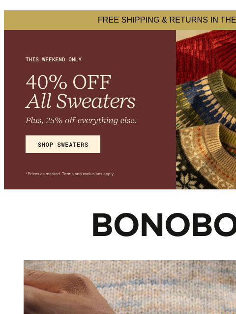 bonobos newsletter: See What All the Raves Are About