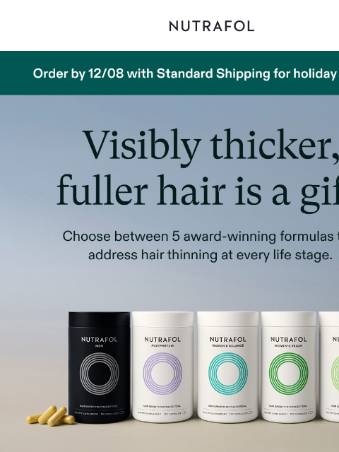 nutrafol newsletter: The perfect gift for everyone in your life ✅