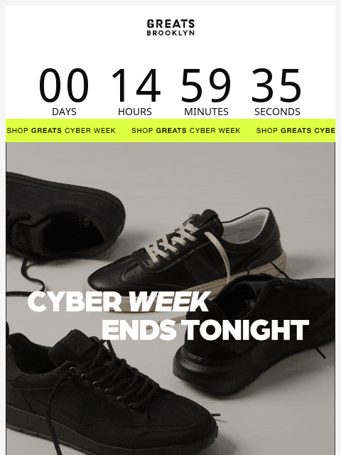 greatsbrand newsletter: IT ENDS TONIGHT: UP TO 60% OFF