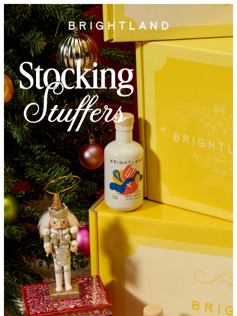 brightland newsletter: Chic little somethings for every stocking