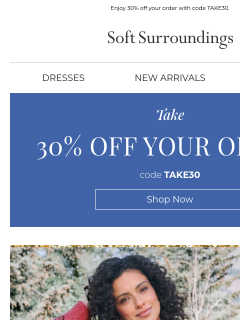 softsurroundings newsletter: Comfort & Joy for Every Gathering