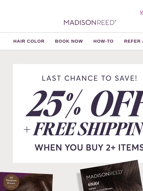 madison-reed newsletter: Final Hours!