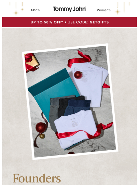tommyjohn newsletter: TRENDING: Our Founders Top Picks 🎁