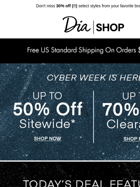 dia newsletter: Today's Cyber Deal: LIVD & The Standard Stitch ✨​