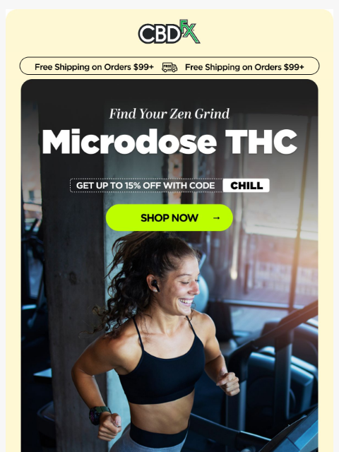 cbdfx newsletter: Have you tried microdosing with your workout? 🏋️