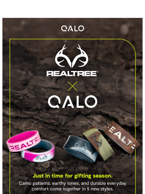 qalo newsletter: NEW Realtree Rings