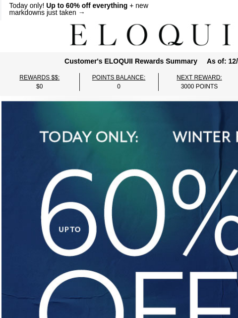 eloquii newsletter: SURPRISE! Winter Flash Sale