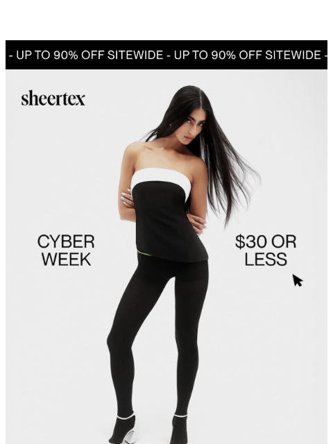 sheertex newsletter: FINAL CALL ☎️ Cyber Deals Expire at midnight.