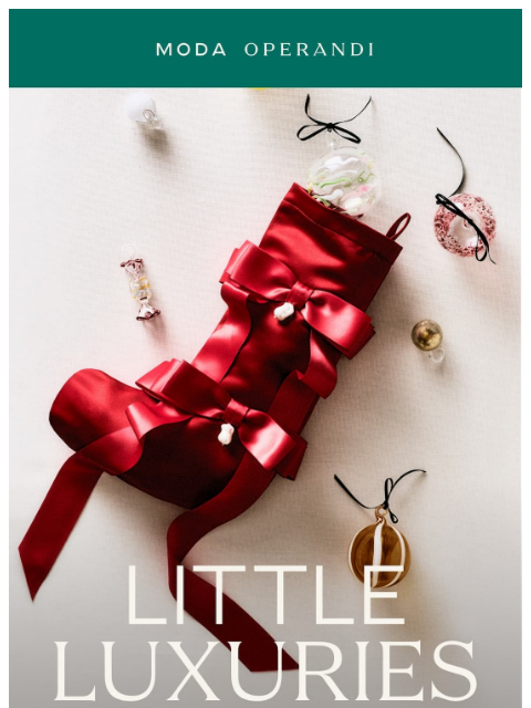 modaoperandi newsletter: Little luxuries