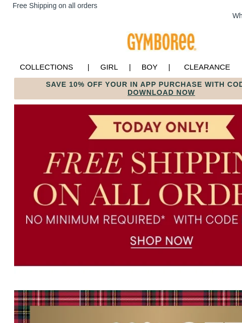 gymboree newsletter: ✨FREE Shipping✨ Up to 60% Off & $20 Off $75+ Order...